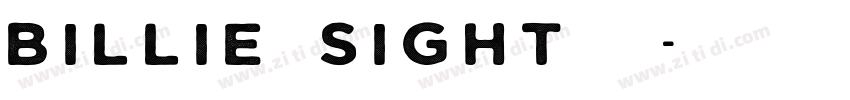 Billie Sight字体字体转换